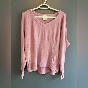 OFFLINE By Aerie Wow! Waffle Oversized T-Shirt XS